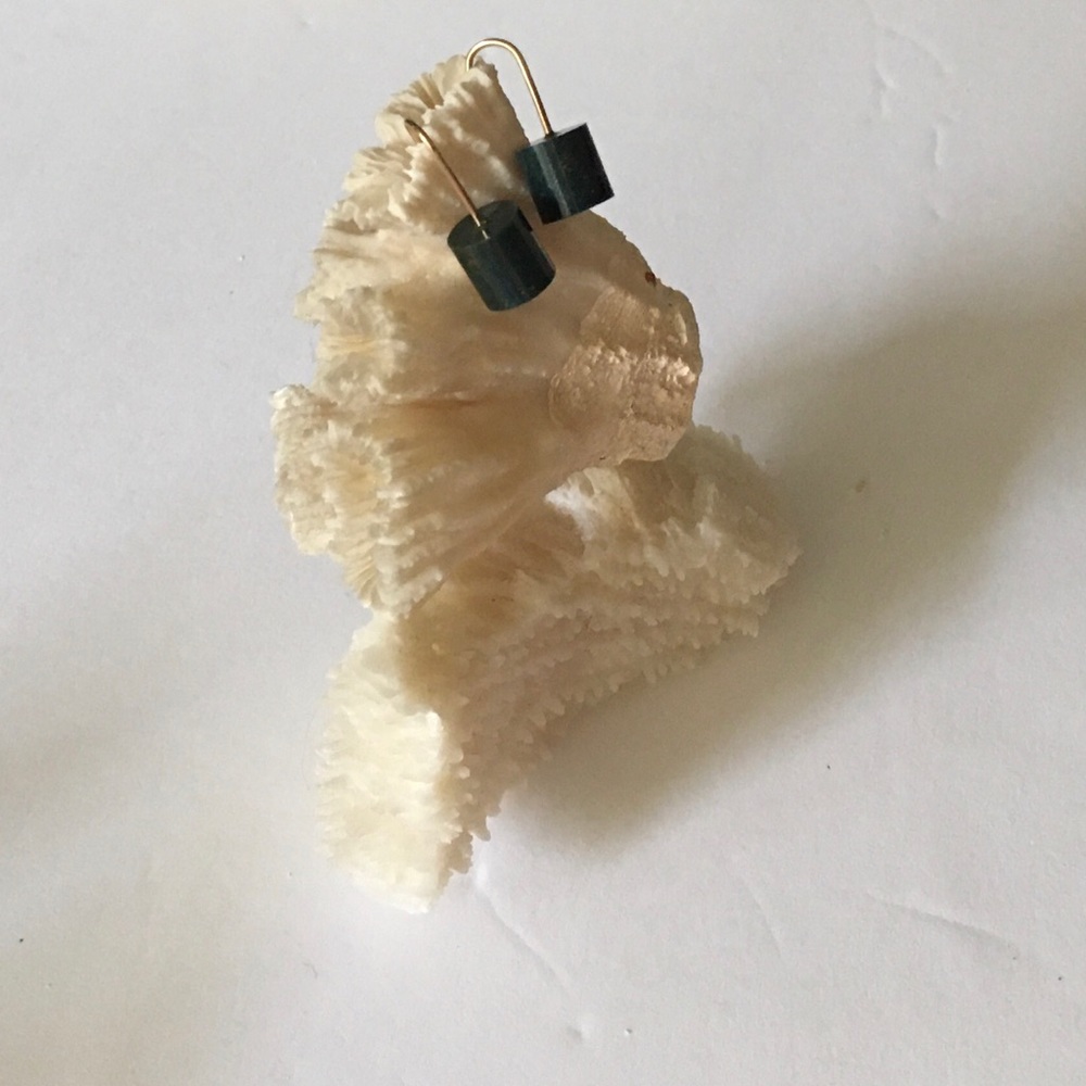 Earrings NWOT Vintage Onyx Dangles +1”
